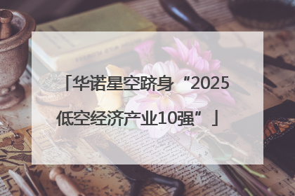 华诺星空跻身“2025低空经济产业10强”